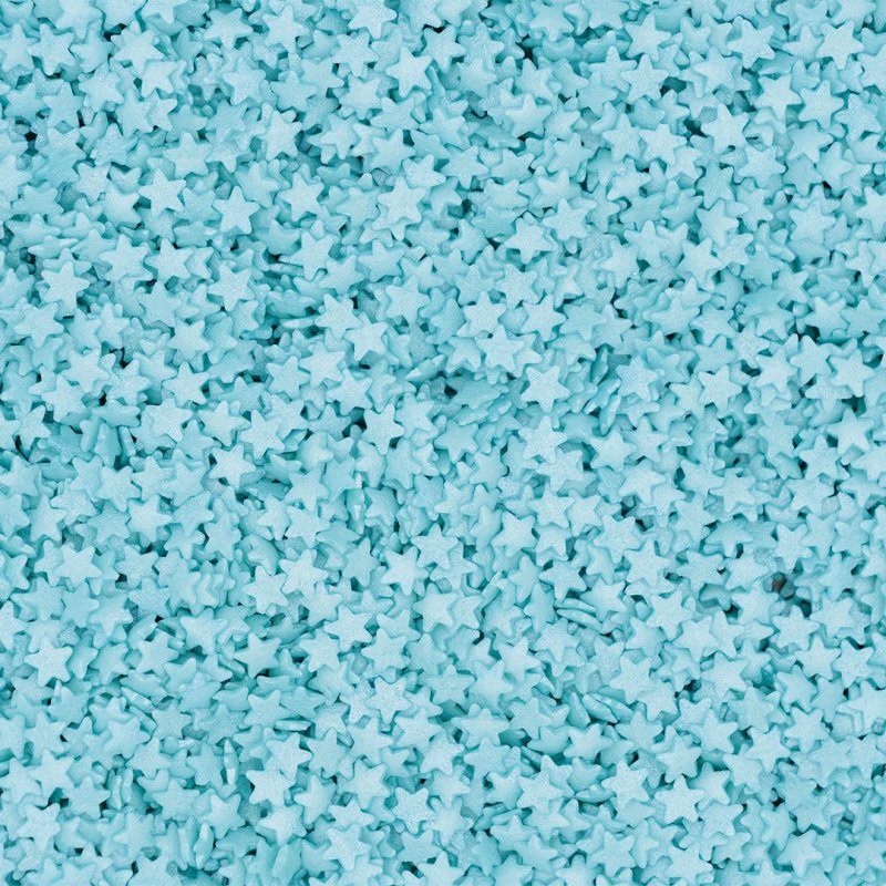 Sprinkles a Granel - Estrelas Médias Azul Claro - 50g