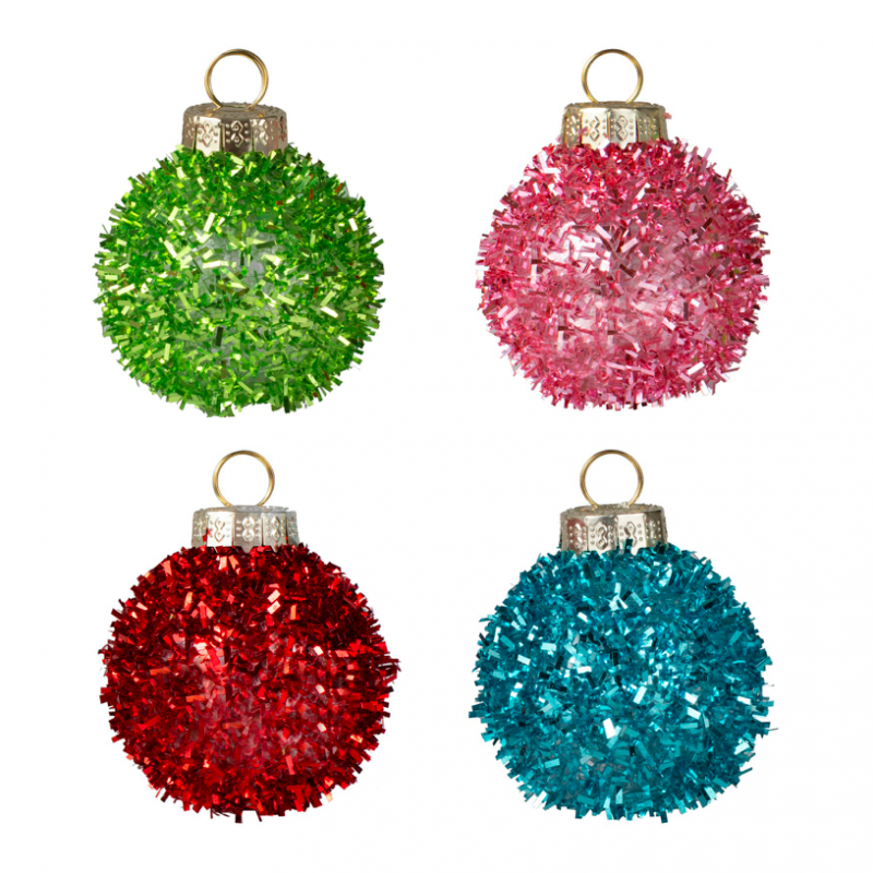 4 Marcadores de Lugar Bola de Natal 4 Marcadores de Lugar Bola de Natal