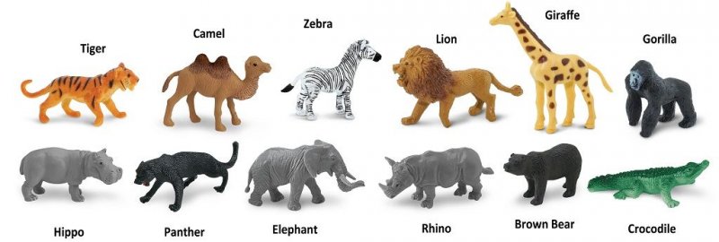 Figura Sortida Animais Selvagens Figura Sortida Animais Selvagens
