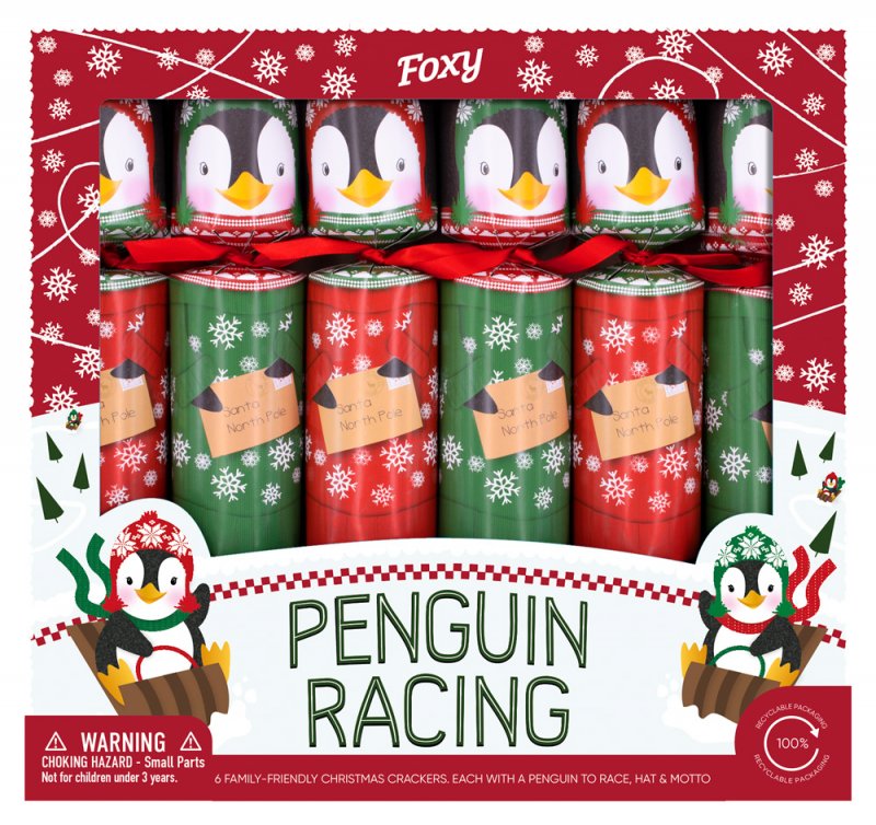 6 Crackers Corrida de Pinguins