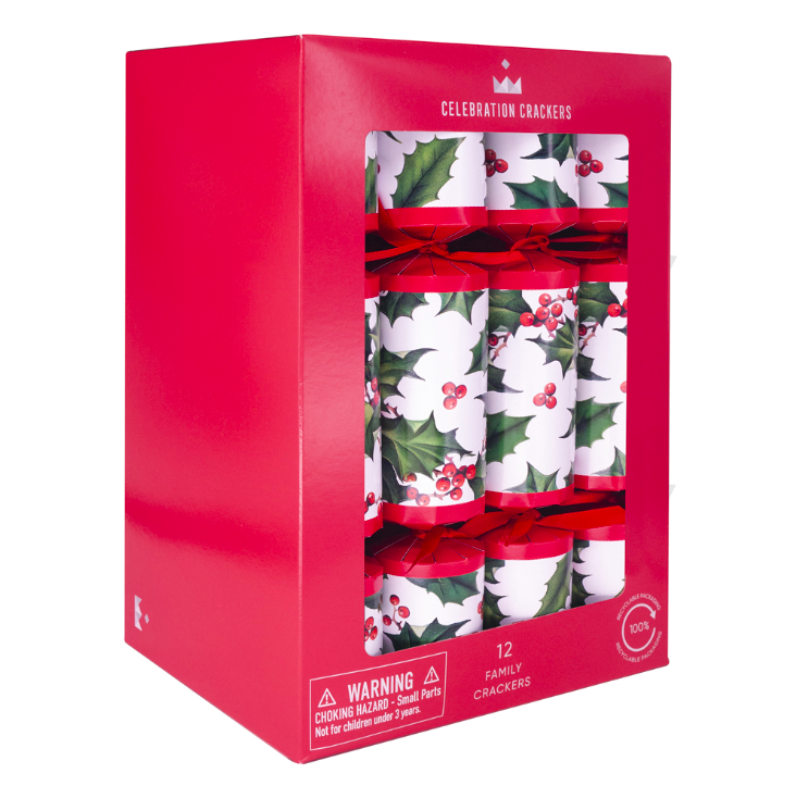 12 Crackers Holly Berry