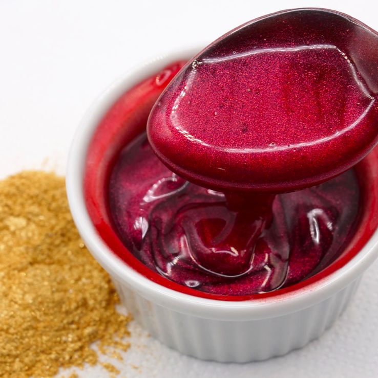 Geleira Glitter Ruby - 500g