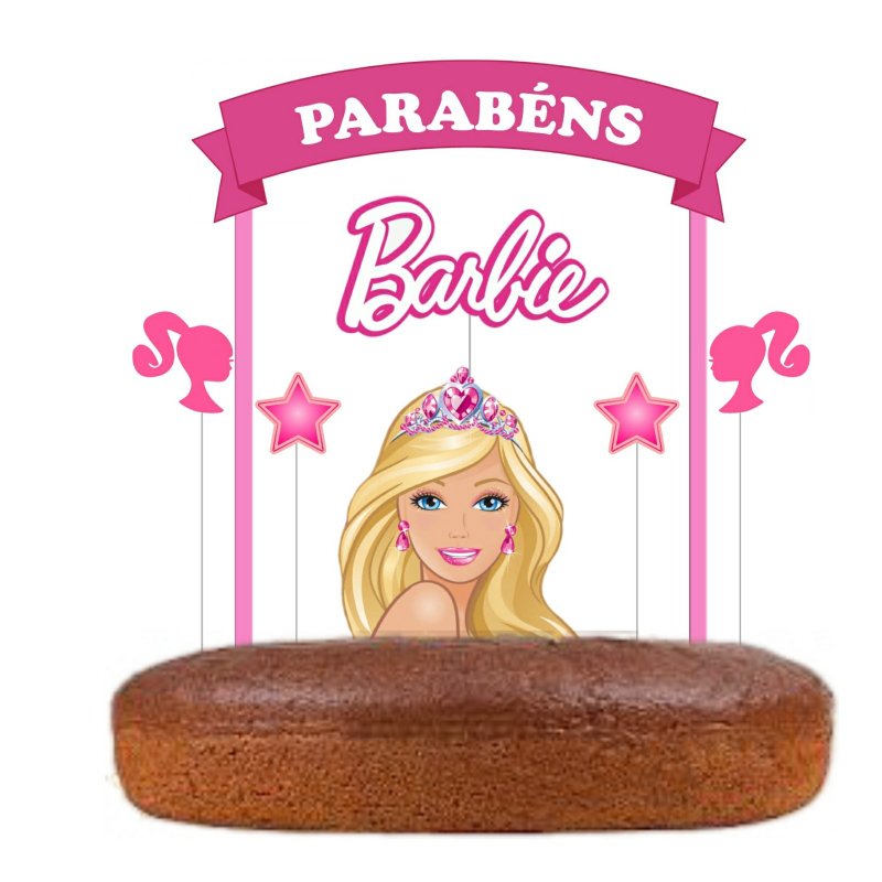 Kit Topo De Bolo Barbie