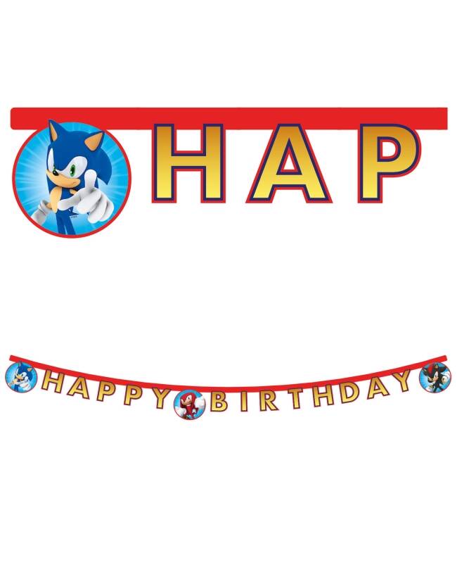 Faixa Happy Birthday Sonic