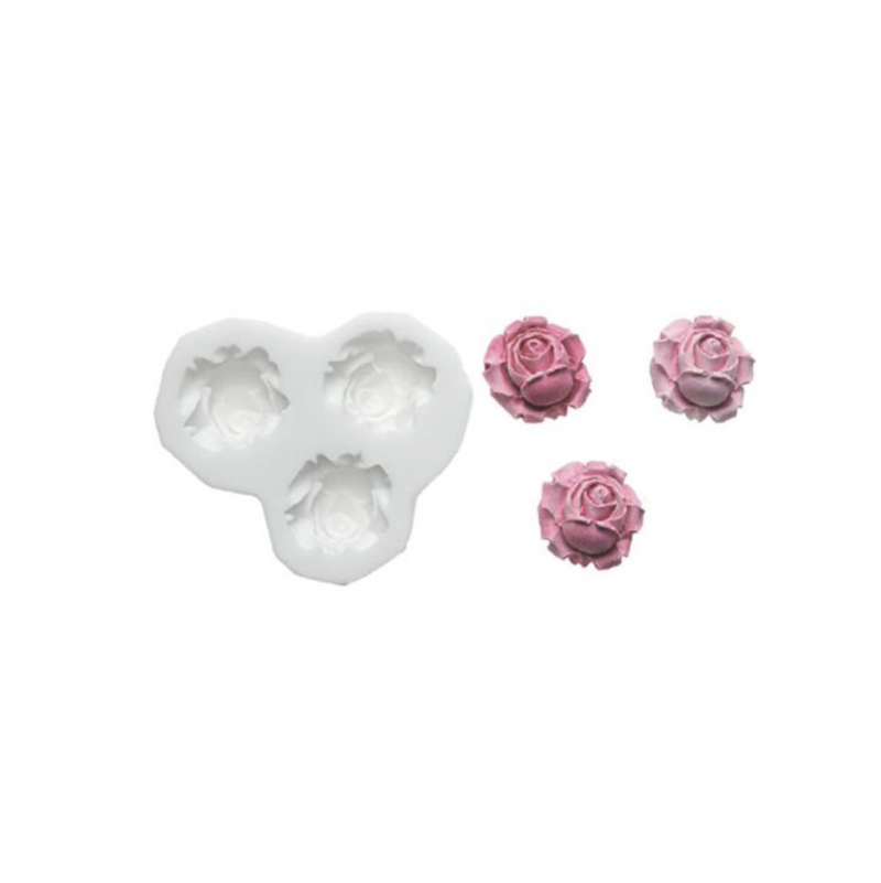 Molde Silicone Mini Rosas