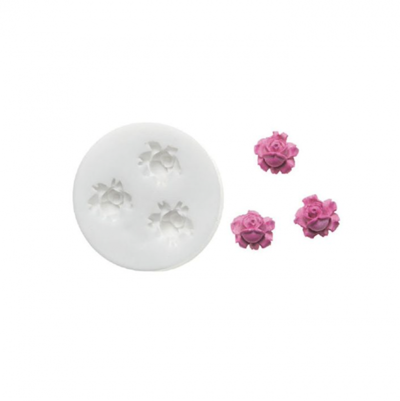 Molde Silicone Mini Rosas