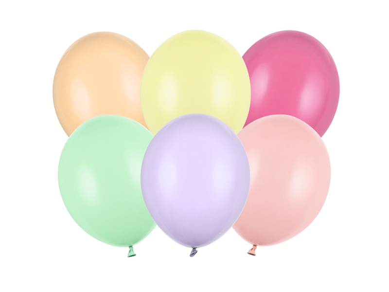 50 Balões Sortidos Pastel