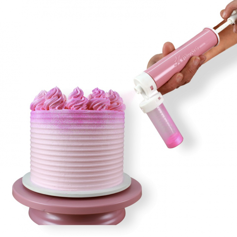 Borrifador para Bolo Rosa Borrifador para Bolo Rosa