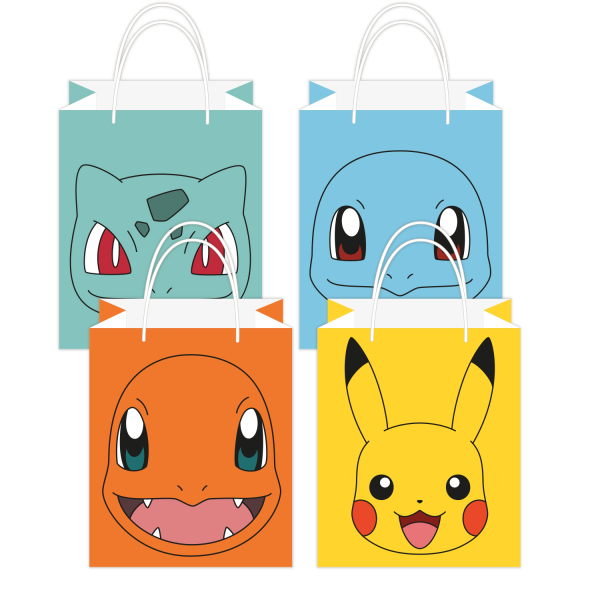 8 Sacos de Papel Pokémon 8 Sacos de Papel Pokémon