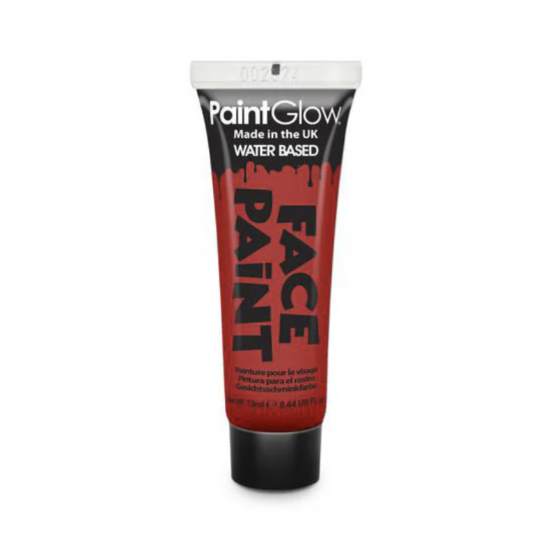 Pintura Facial 12ml Vermelho Vivo