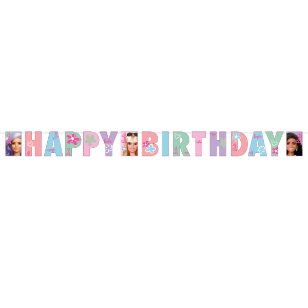 Faixa Happy Birthday Barbie