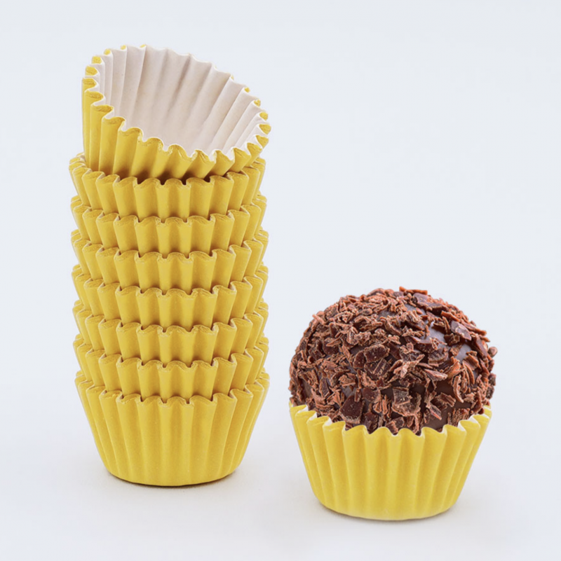 100 Formas de Brigadeiro nº5 Amarelo Ouro