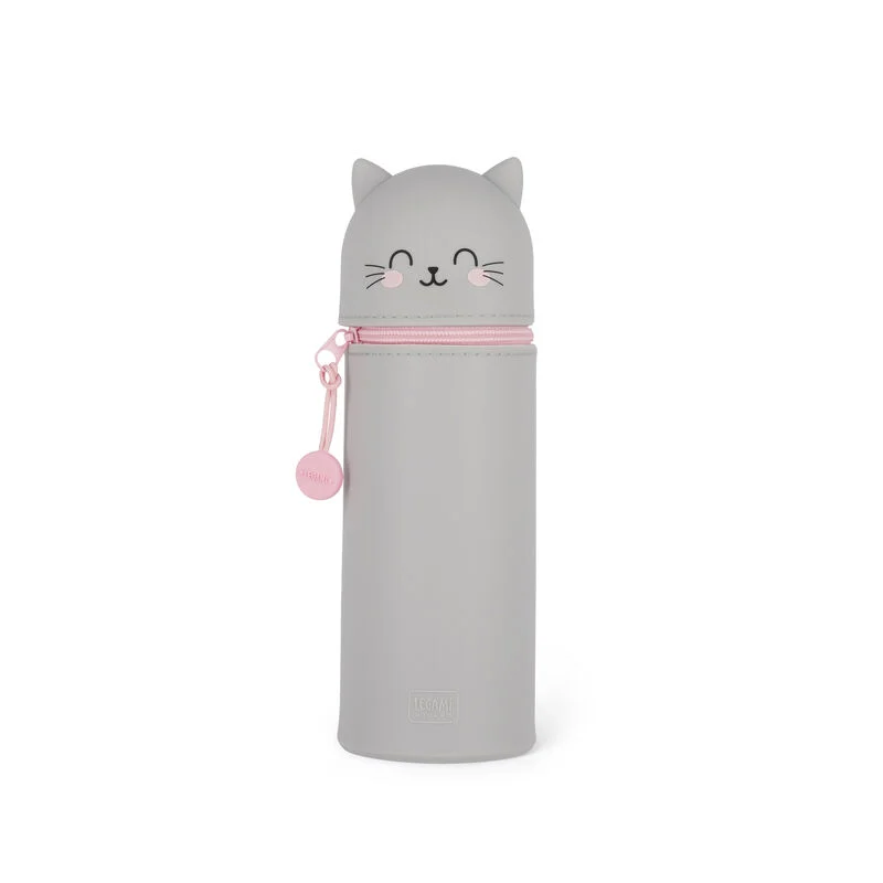 Estojo de Silicone Kawaii - Gato Estojo de Silicone Kawaii - Gato