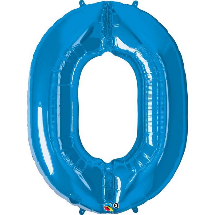 Balão Número 0 Azul