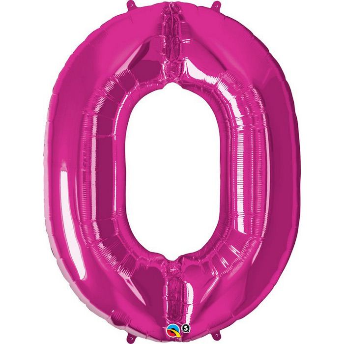 Balão Número 0 Magenta