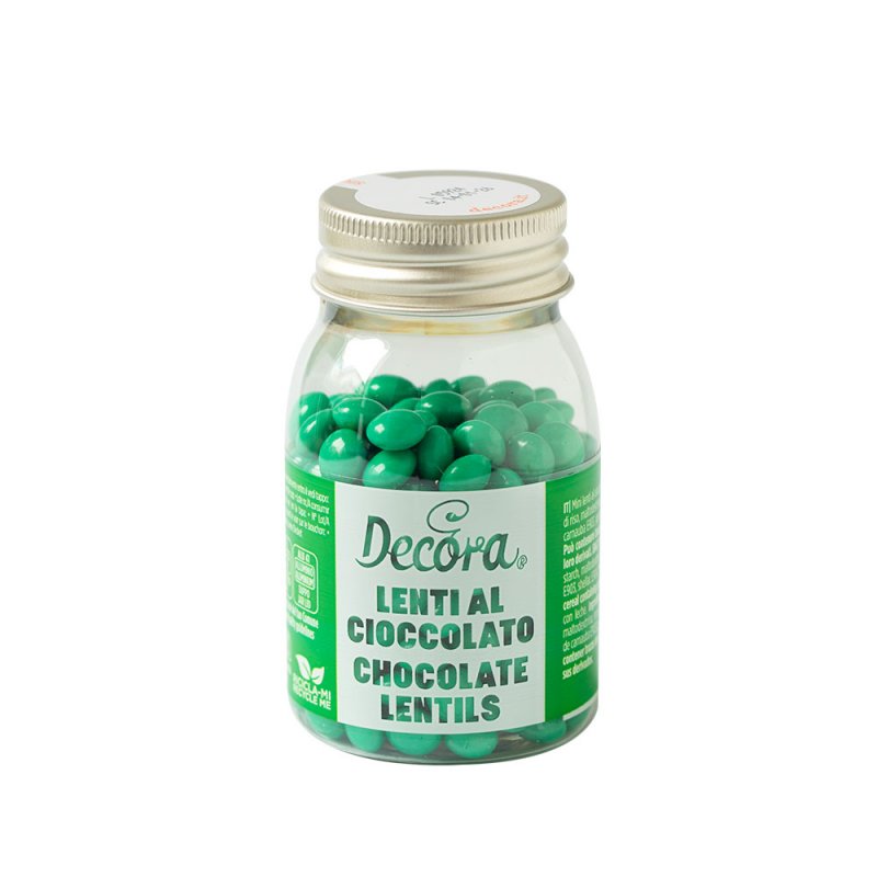 Mini Drageias de Chocolate Verde Folha Mini Drageias de Chocolate Verde Folha
