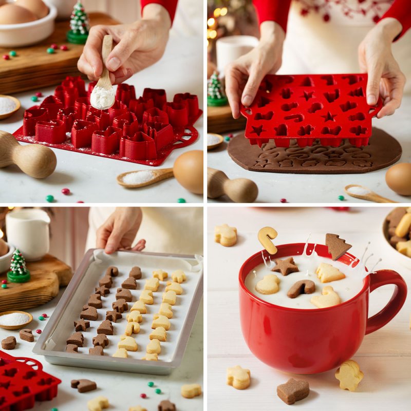 Cortador Mini Bolachas Natal Cortador Mini Bolachas Natal