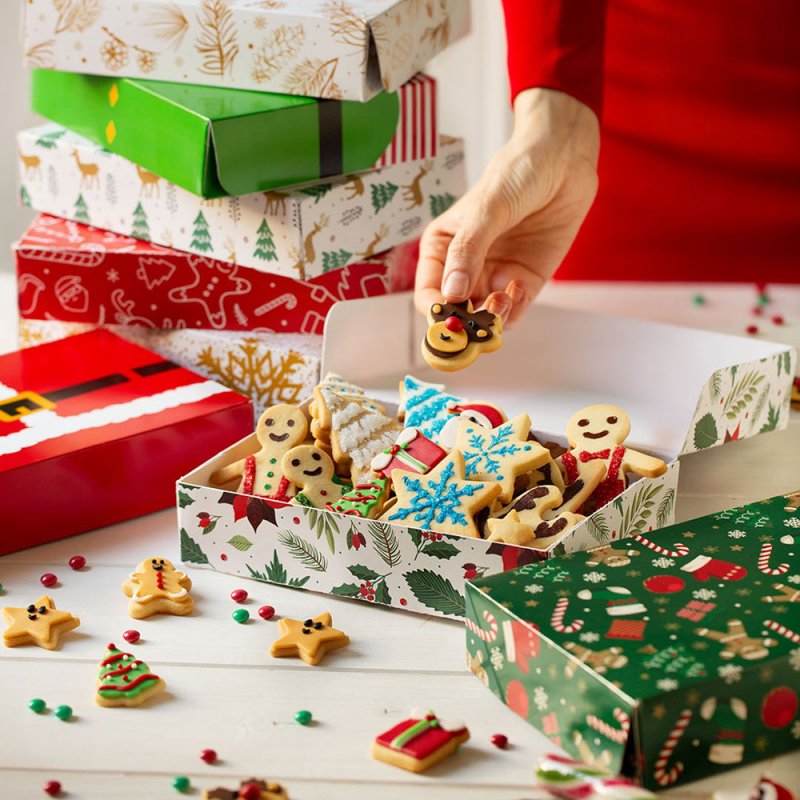 1 Caixa para Doces de Natal Sortida 1 Caixa para Doces de Natal Sortida