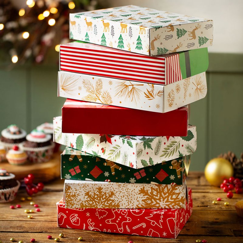 1 Caixa para Doces de Natal Sortida 1 Caixa para Doces de Natal Sortida