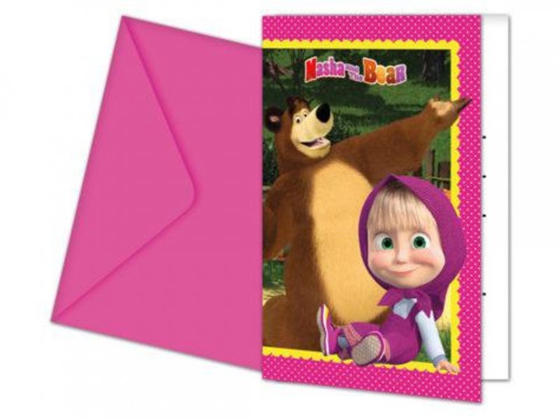 Convites Masha e Urso