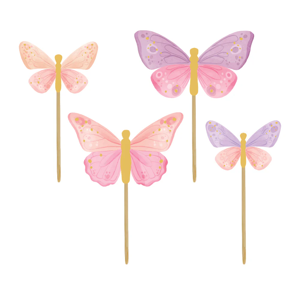 Picks para Cupcake Borboletas Picks para Cupcake Borboletas