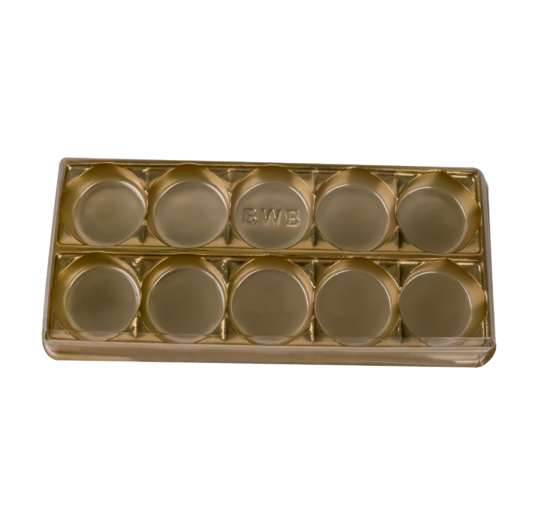 10 Caoxas para 10 Bombons - Dourado 10 Caoxas para 10 Bombons - Dourado