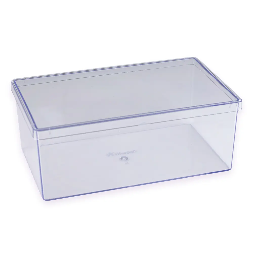 Cake Box Cristal Retangular com Tampa - 500ml Cake Box Cristal Retangular com Tampa - 500ml