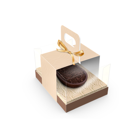 Caixa Ovo de Colher Ajustável com Cinta 150/250g - Páscoa Clássica - 5 unidades