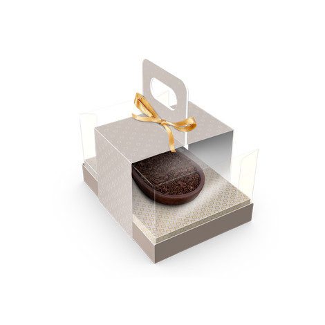 Caixa Ovo de Colher Ajustável com Cinta 150/250g - Páscoa Clássica - 5 unidades