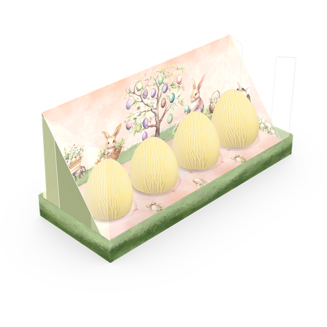 Display para 4 Ovos 50g - Coelhinho Encantado - 5 unidades
