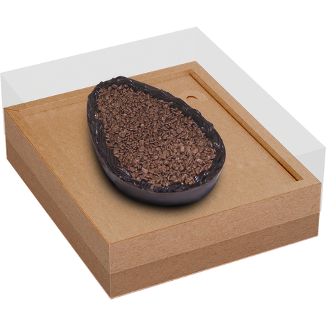 Caixa Ovo de Colher com Moldura Ajustável 250/350g Kraft - Páscoa Essencial - 5 unidades Caixa Ovo de Colher com Moldura Ajustável 250/350g Kraft - Páscoa Essencial - 5 unidades
