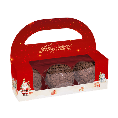Maleta para 3 Doces - Natal Encantado - 10 unidades