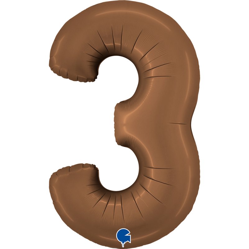 Balão Número 3 Chocolate