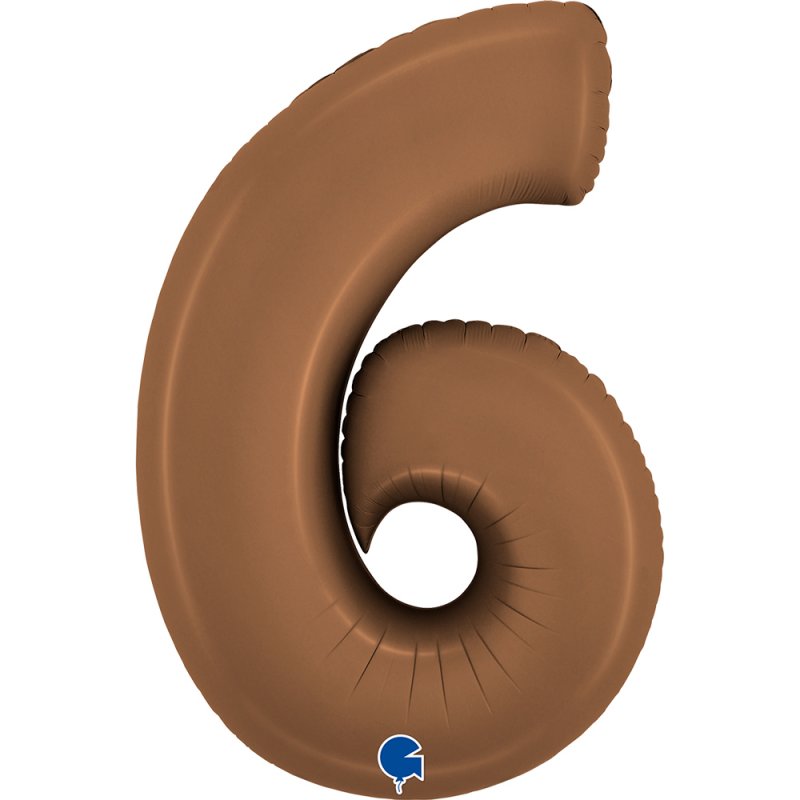 Balão Número 6 Chocolate