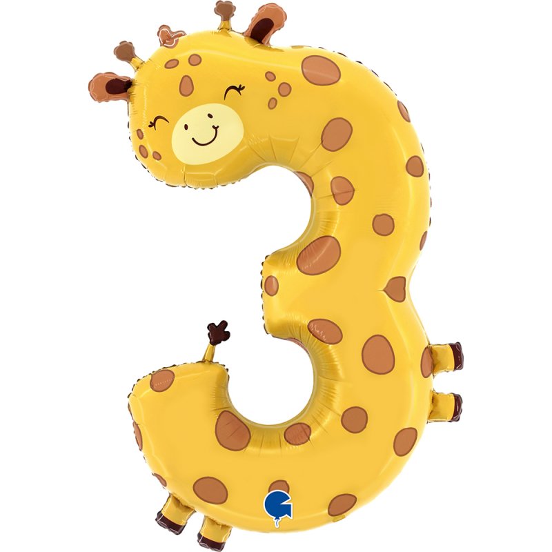 Balão Número 3 Girafa