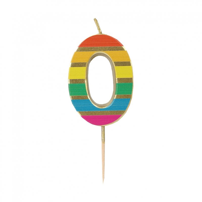 Vela Dourada Rainbow Número 0
