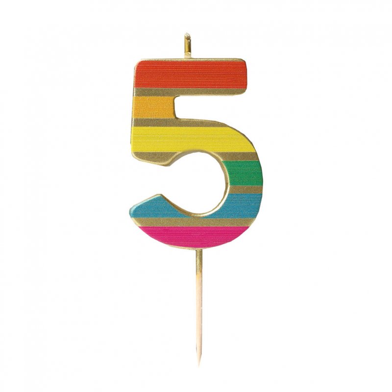 Vela Dourada Rainbow Número 5