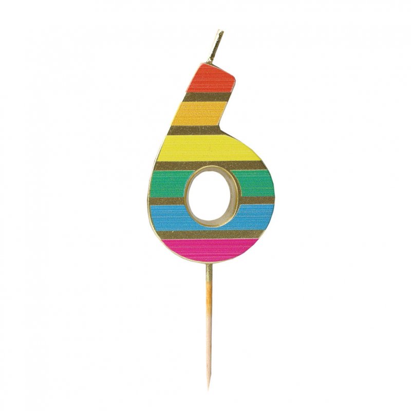 Vela Dourada Rainbow Número 6