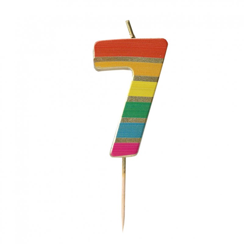 Vela Dourada Rainbow Número 7