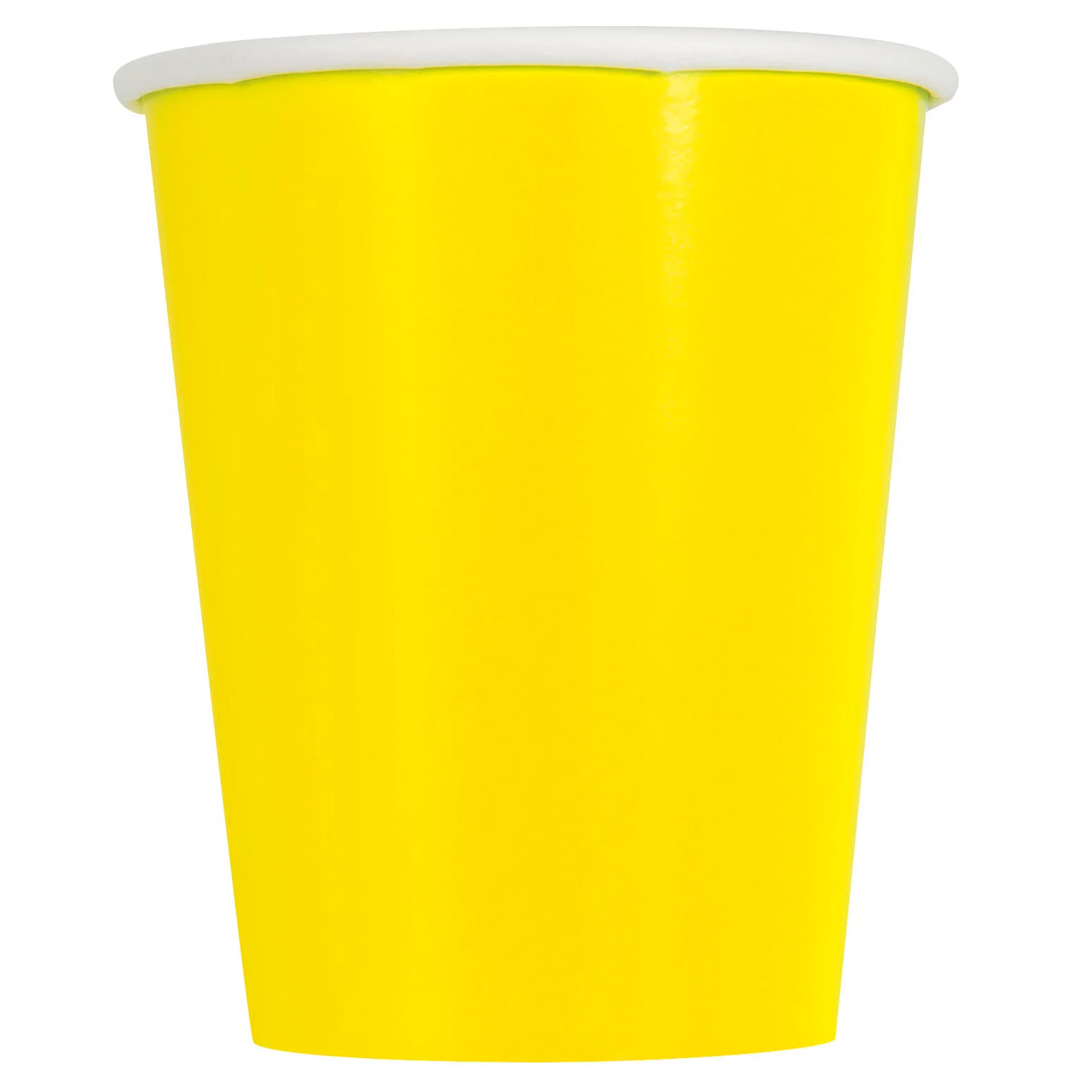 8 Copos Amarelo Neon
