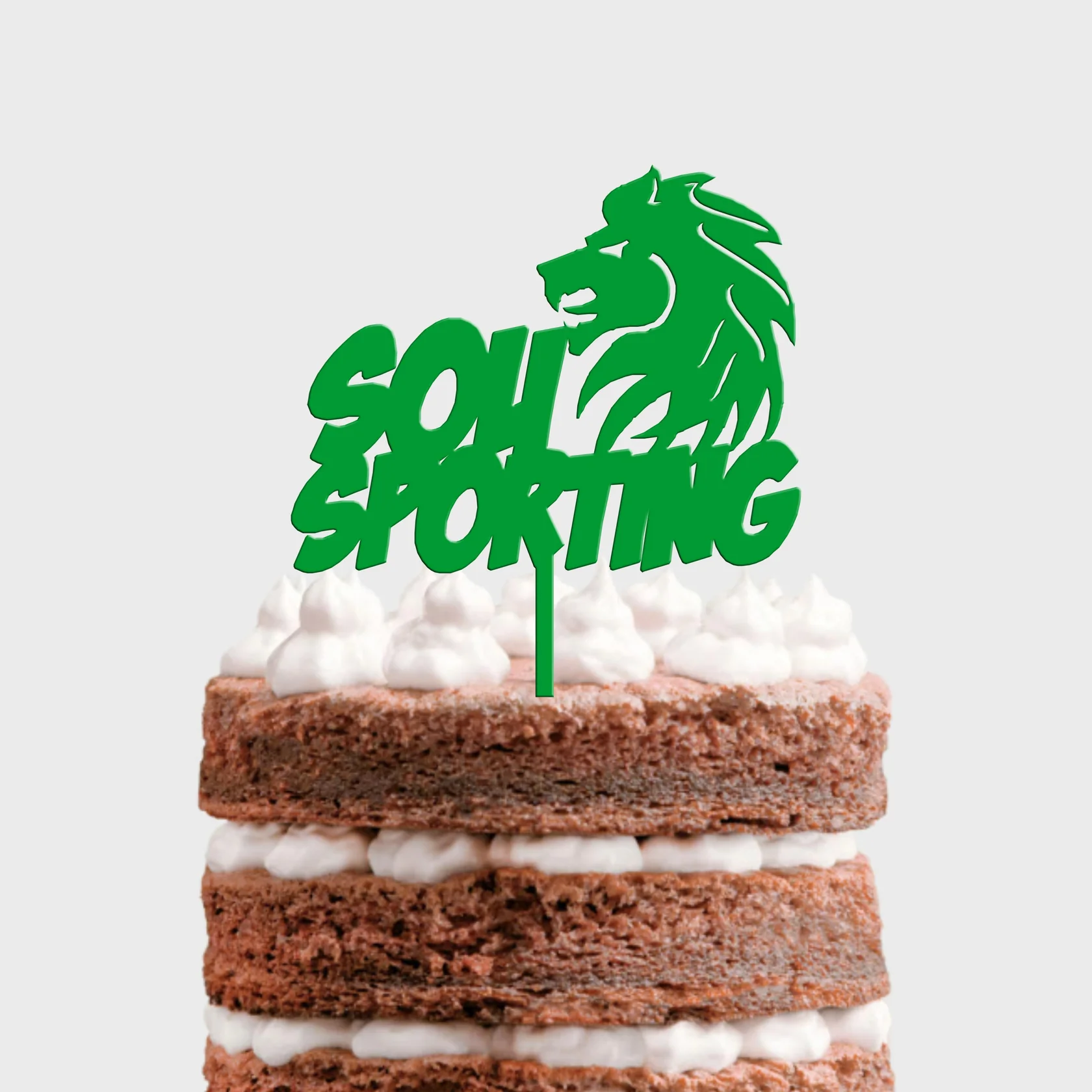 Topo de Bolo Sou Sporting Acrílico 