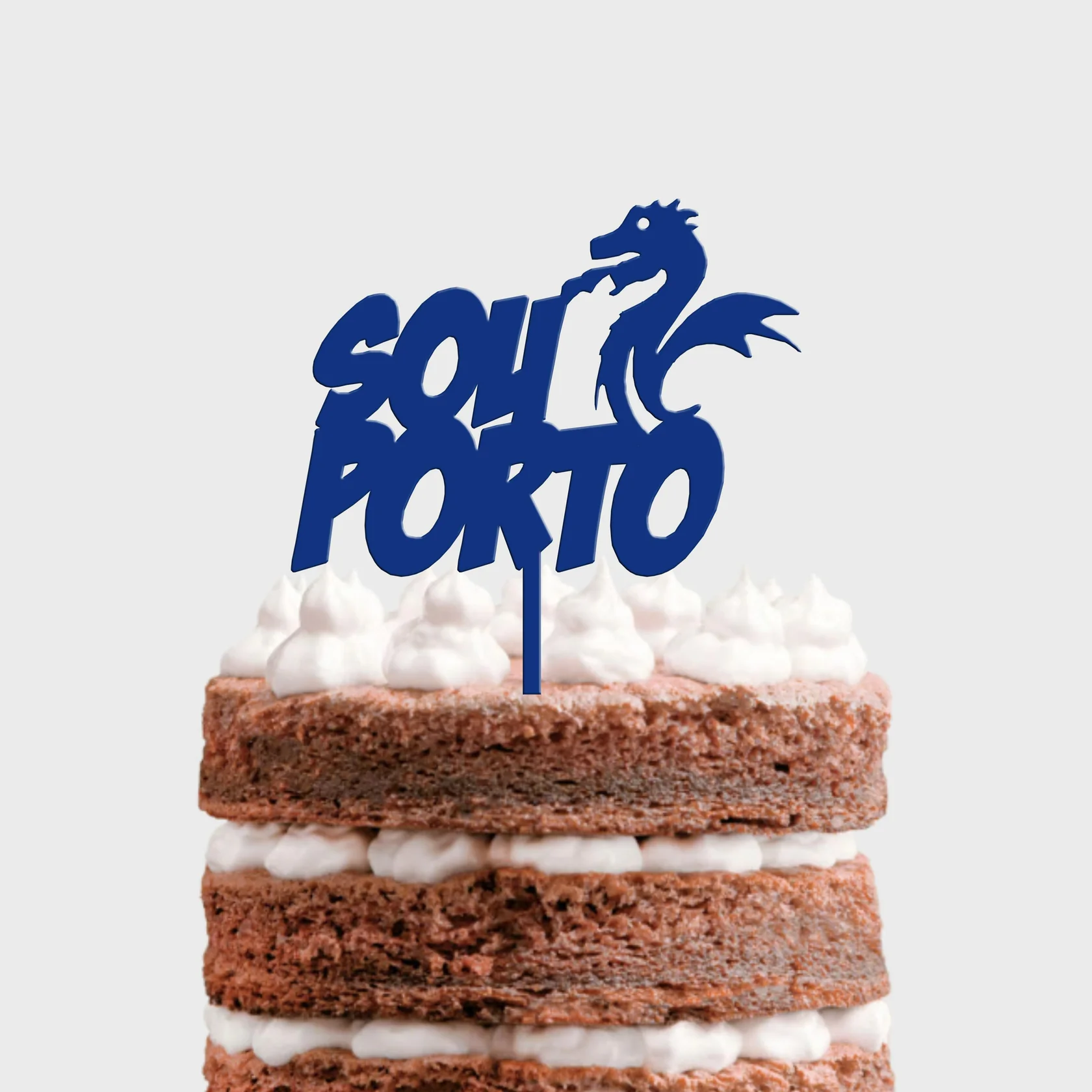 Topo de Bolo Sou Porto MDF