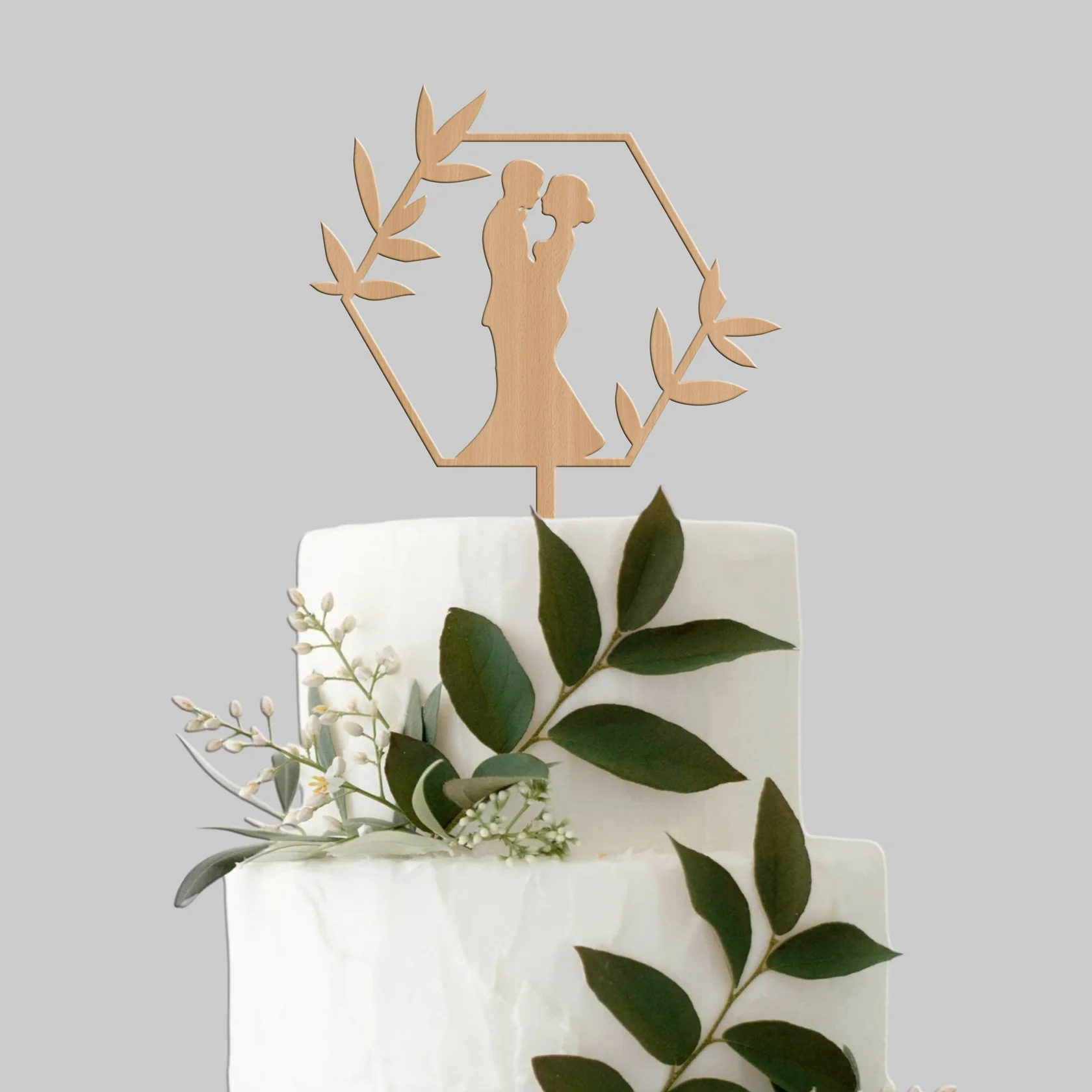 Topo de Bolo MDF Noivos 9