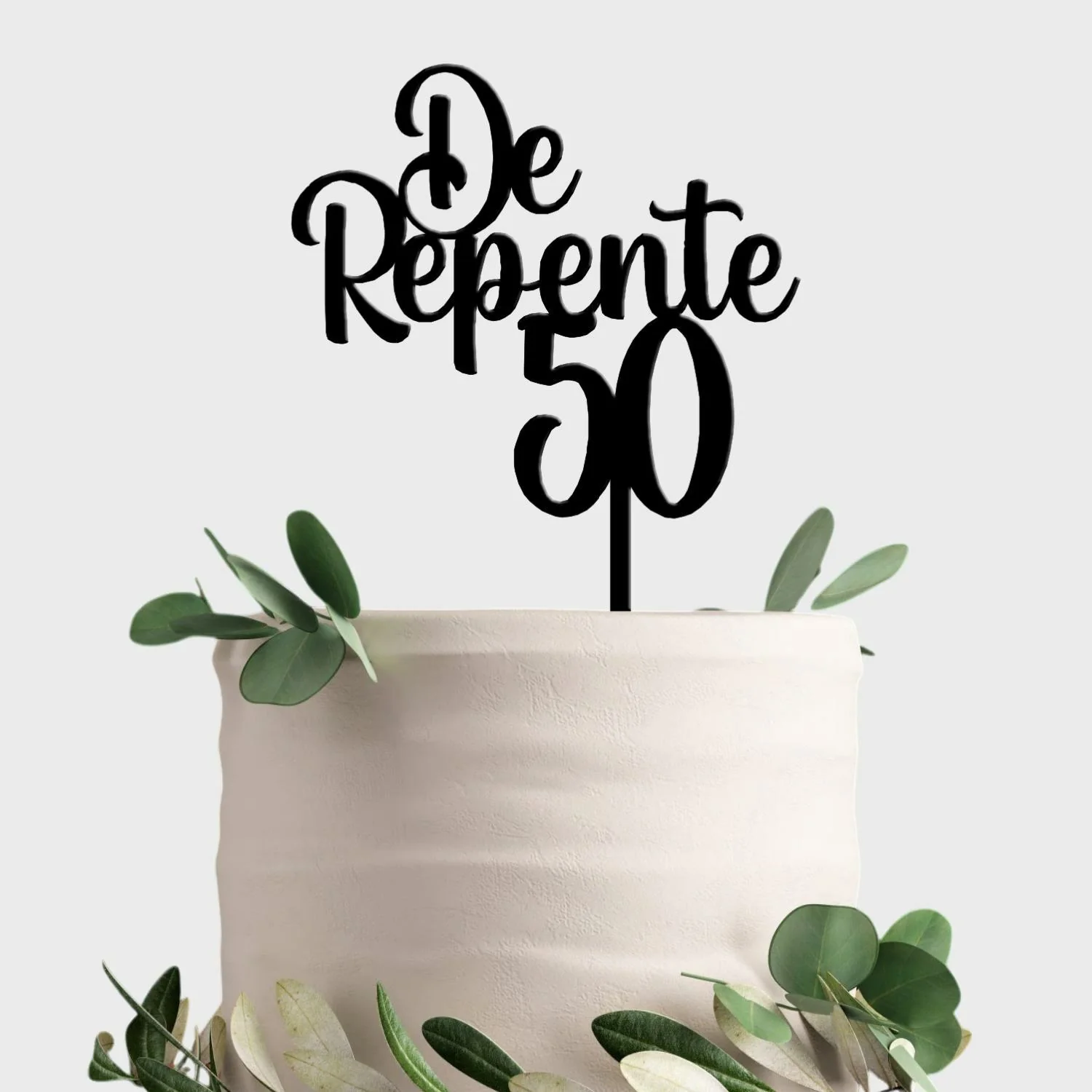 Topo de Bolo Acrílico De Repente
