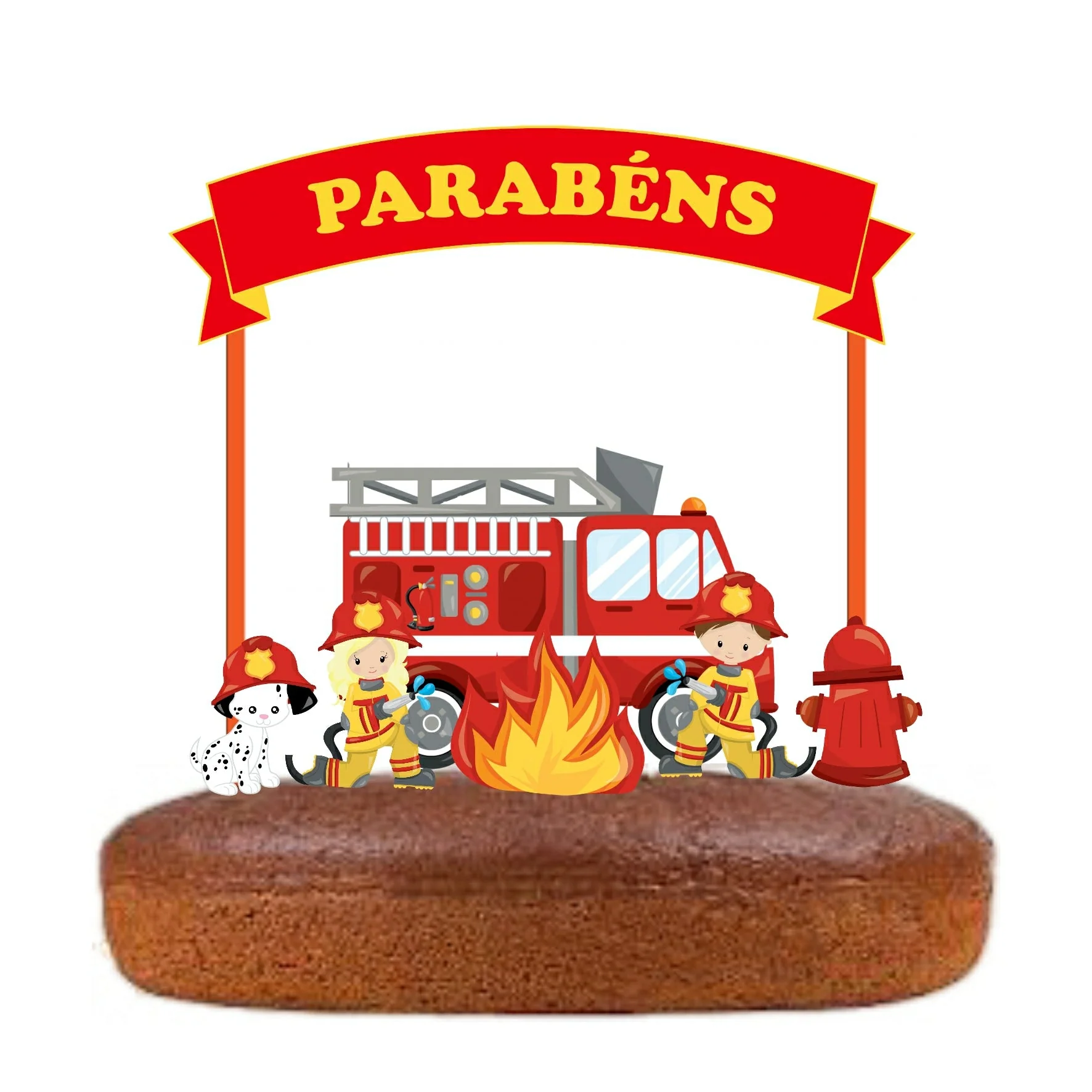 Topo de Bolo Bombeiros