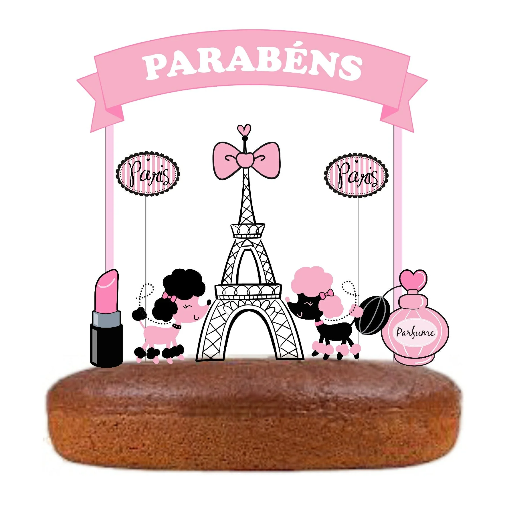 Topo de Bolo Paris