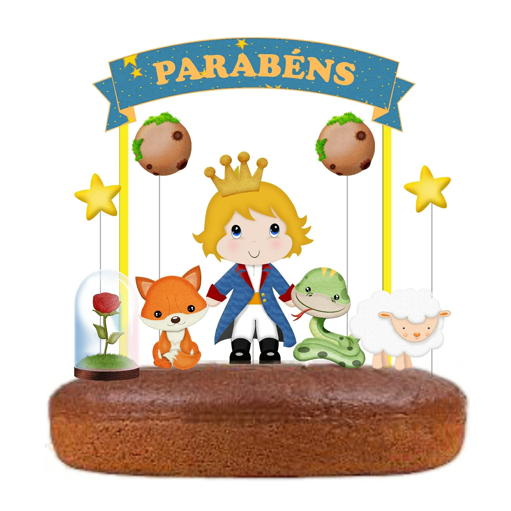 Topo de Bolo Principezinho