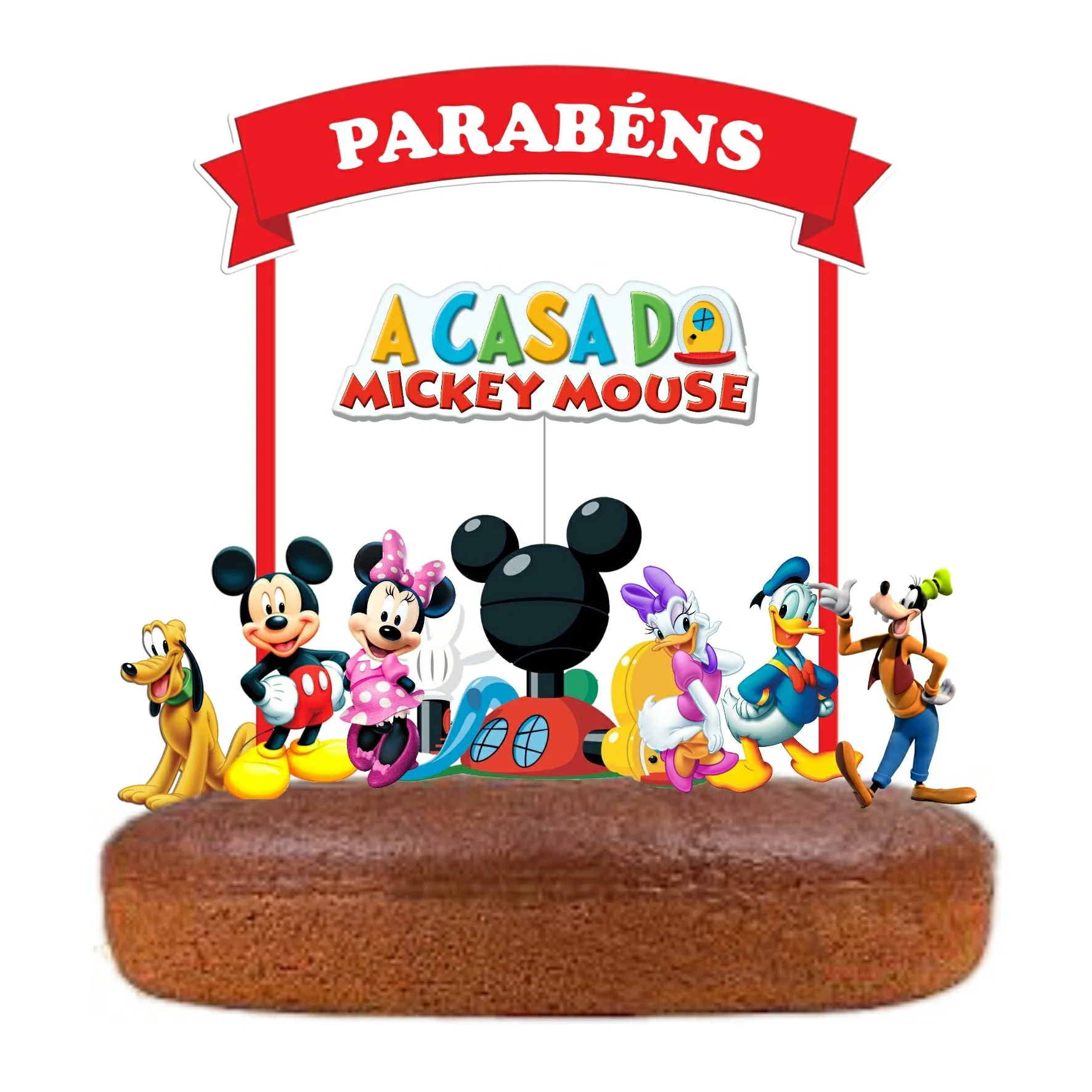 Topo de Bolo A Casa do Mickey