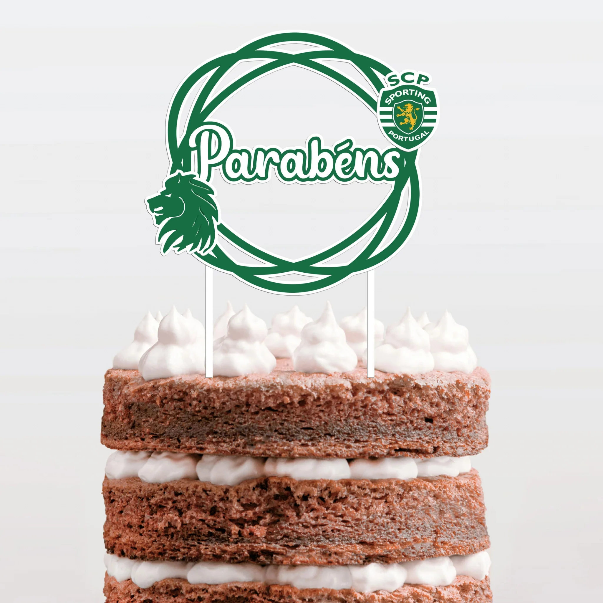 Topo de Bolo Parabéns Sporting