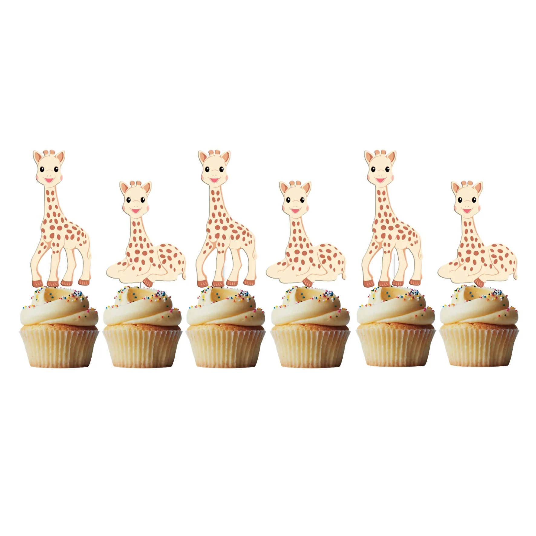 6 Mini Picks Girafa Sophie